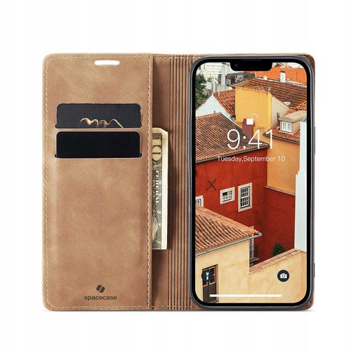 Spacecase Wallet Iphone 14 Light Brown na Arena.pl