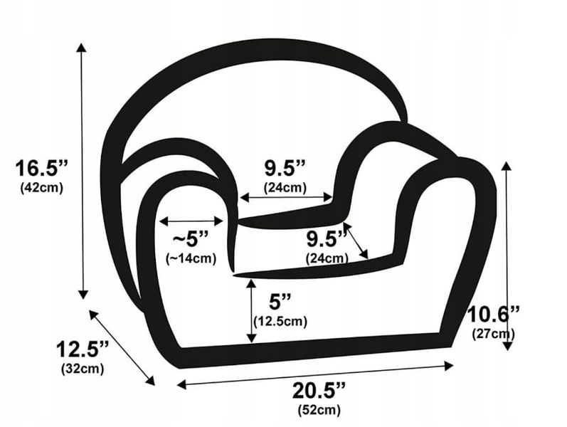 fotelik dla dziecka Cosy - szary zdjęcie 3
