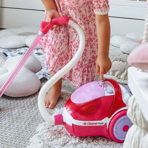 WOOPIE Odkurzacz dla Dzieci z Funkcją Wciągania Różowy na Arena.pl