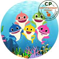 Opłatek na tort Baby Shark