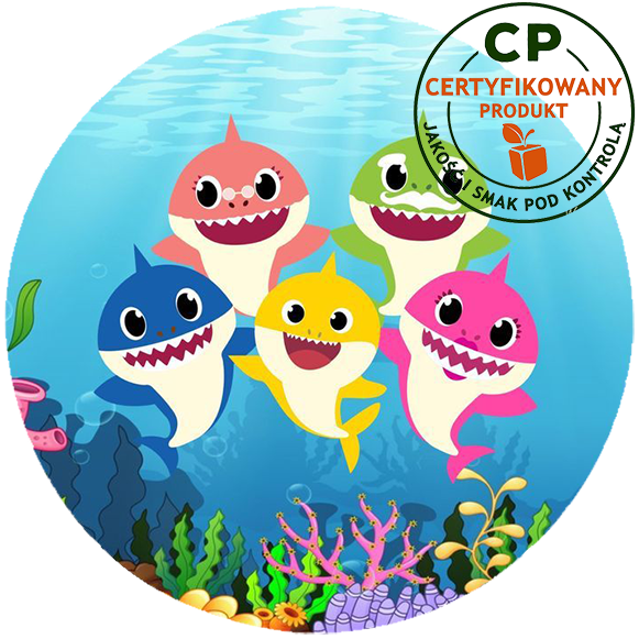 Opłatek na tort Baby Shark zdjęcie 1