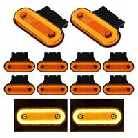 10 SZT LAMPA OBRYSOWA LED OBRYSÓWKA OBRYSÓWKI pomarańczowy