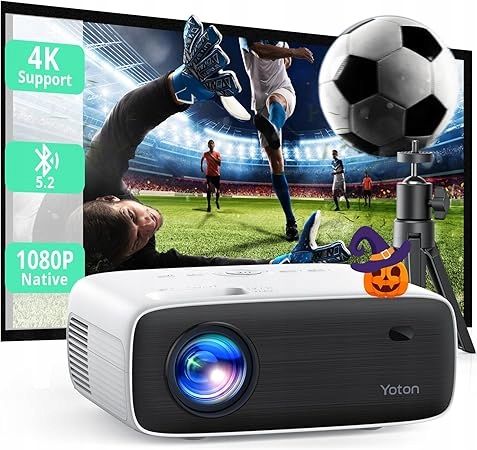 YOTON Y6 Projektor 4K ze statywem, Natywny Bluetooth 18000 lumenów na Arena.pl