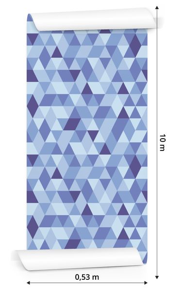 Tapeta GEOMETRYCZNA - Kolorowe Trójkąty zdjęcie 3