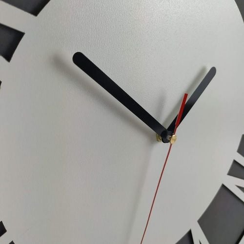Wielki zegar ścienny 50 cm Rzymski Biały na Arena.pl