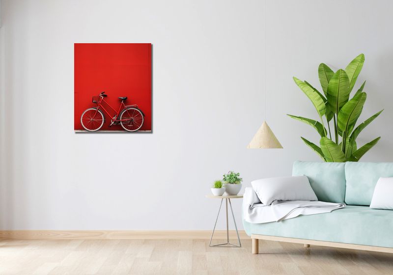 Obraz 60x70cm Czerwony Rower zdjęcie 2