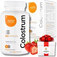 Colostrum dla Dzieci Junior PROBIOTYK Witamina C Cynk ODPORNOŚĆ