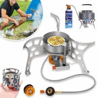 KUCHENKA GAZOWA MINI PRZENOŚNA TURYSTYCZNA SKŁADANA Z ADAPTEREM NA KEMPING