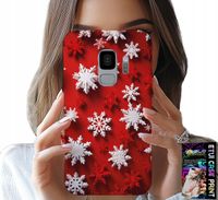 ETUI DO SAMSUNG GALAXY S9 - PŁATKI ŚNIEGU, ŚNIEG, GWIAZDKI, ŚWIĘTA
