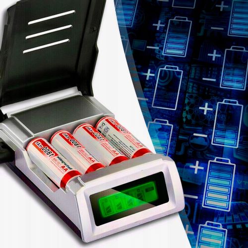 ŁADOWARKA AUTOMATYCZNA DO BATERII AKUMULATORÓW PALUSZKÓW WSKAŹNIK AAA i AA na Arena.pl