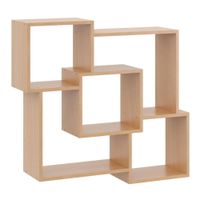 Półka wisząca, dekoracyjna, Hanna, 98x18x90 cm, buk, mat | TYLETEGOTU