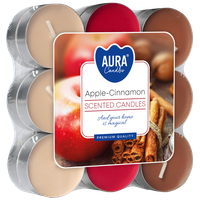 Podgrzewacze zapachowe BISPOL Aura p15-18-87 (Jabłko & Cynamon) 4h 18szt.