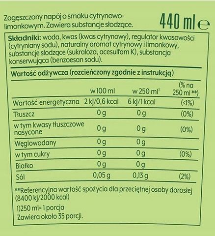 3 syropy Sodastream Lipton Ice Tea Peach Zero + 7up Free + Mirinda Zero na Arena.pl