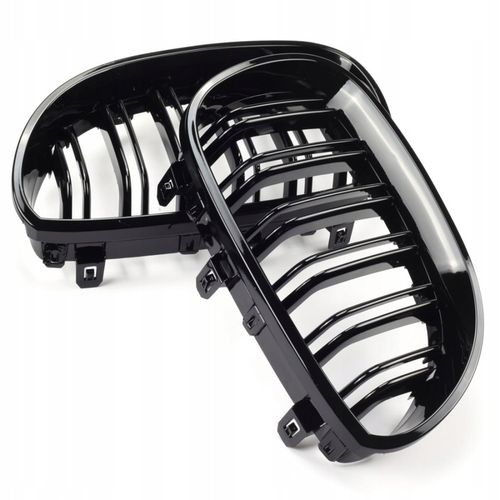 BMW E60 E61 GRILL NERKI M5 CZARNY POŁYSK 2003-2010 na Arena.pl
