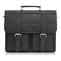 torba męska na ramię skórzana vintage czarna paolo peruzzi t-100-hbl