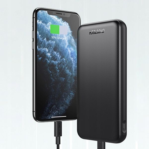 CHOETECH POWERBANK 10000mAh 18W SZYBKI DUŻY POJEMNY POWER BANK USB-C +KABEL zdjęcie 7