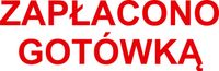 PIECZĄTKA automatyczna samotuszująca ZAPŁACONO GOTÓWKĄ tanio PIECZĄTKI