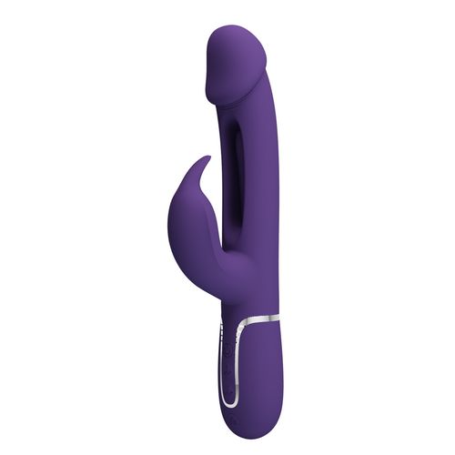 Ciemny Fiolet - Wibrator Z Języczkiem Pretty Love - Kampas Dark Purple na Arena.pl