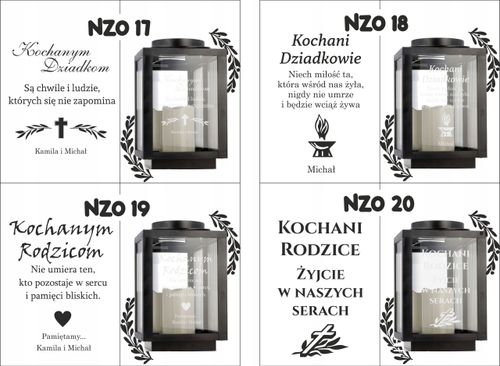 Latarenka na cmentarz z imieniem datą pamiątkowy znicz z osobistym tekstem na Arena.pl