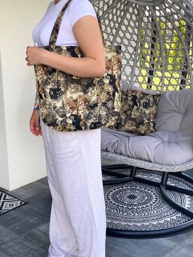 Gobelin Torba Duża 42x40 cm Kotki Koty na Arena.pl