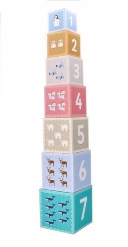 Piramida z kubeczków zwierzęta arktyczne na Arena.pl