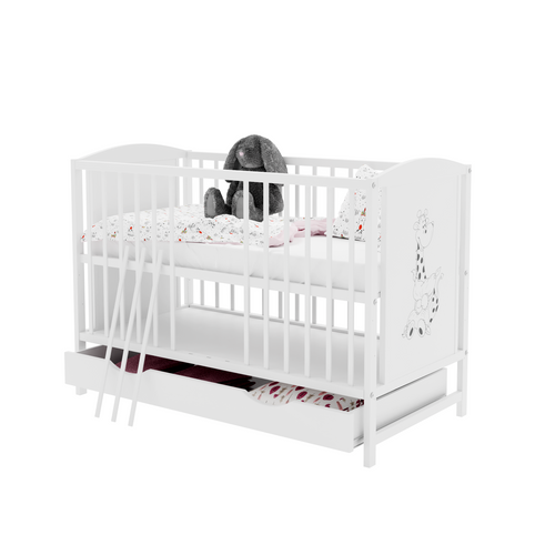 Łóżeczko szuflada BAJKA BIAŁA ŻYRAFA na Arena.pl