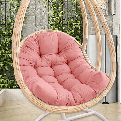Poduszka na krzesło Egg, miękka, gruba, hamak, huśtawka, wisząca, różowa na Arena.pl