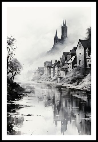 Plakat 56,6x86,4cm Mglisty Refleks na Arena.pl