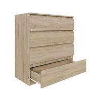 Komoda dąb sonoma AVEN 90 cm z 4 szufladami różne kolory DARMOWA DOSTAWA