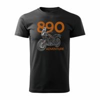 Koszulka na motor motocykl KTM 890 Adventure męska czarna REGULAR L
