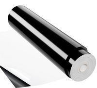 Trwały Samoprzylepny Winyl Dekoracyjny Czarny 100 x 30 cm