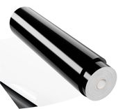 Trwały Samoprzylepny Winyl Dekoracyjny Czarny 100 x 30 cm