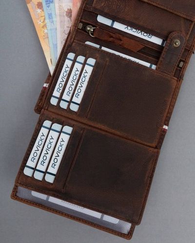 duży portfel męski z nubukowej skóry naturalnej na Arena.pl