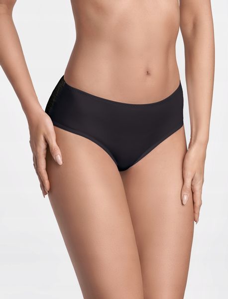 Ewana 065 Koronkowe Oryginalne Figi Czarny XL zdjęcie 3