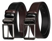 pasek skórzany męski dwustronny czarny brąz do garnituru i jeansów