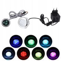OŚWIETLENIE BASENU KOLOROWE LAMPA PODWODNE BASENU BASENOWE LED 12V 9W