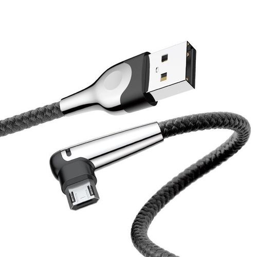 Kątowy kabel micro USB Baseus Sharp Bird 1.5A 2m (czarny) na Arena.pl