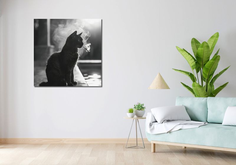 Obraz 90x90cm Kocia Przerwa zdjęcie 2