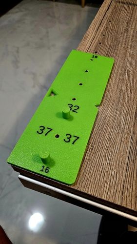 Przymiar do podpórek z regulacją półki 7 x 32mm - Dokładne wiercenie na Arena.pl