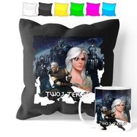 ZESTAW: KUBEK + POSZEWKA - WIEDŹMIN WITCHER - PREZENT WIELE WZORÓW + IMIĘ