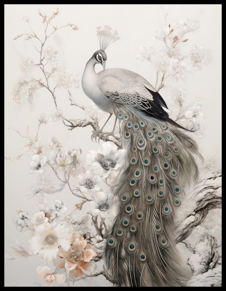 Plakat 50x65cm Pawia Gracja zdjęcie 2