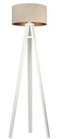 Lampa stojąca HOME 40 beżowa/złota/biała