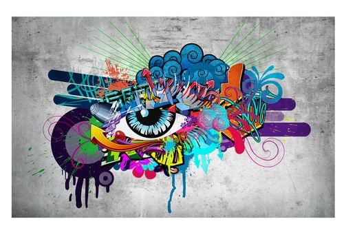 Fototapeta - Graffiti eye 100x70 na Arena.pl