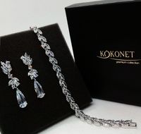 Komplet ślubny ROSANA silver + ROSIE silver