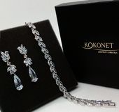 Komplet ślubny ROSANA silver + ROSIE silver