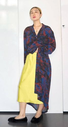 Samsøe Samsøe Agneta skirt 12956 - green sheen na Arena.pl