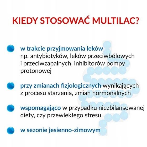 Multilac 50 kapsułek synbiotyk probiotyk + prebiotyk zdjęcie 4
