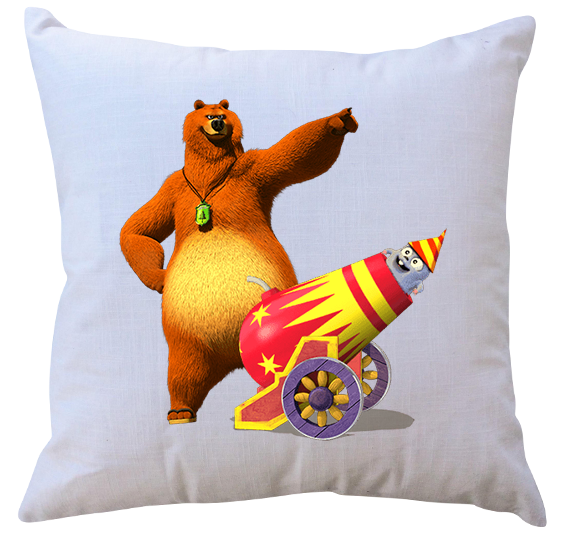 Poduszka Grizzy i Lemingi zdjęcie 1