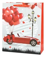 Torebka Prezentowa - Serca [Rozmiar M - 23 x 18 x 8 cm, Wzór nr 3]