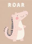 Plakat 13x18cm Wzory dla Dzieci, Dziewczynki i Chłopca - Roar